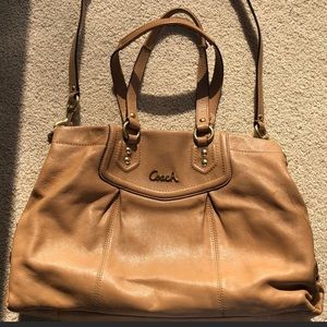 Coach Ashley Leather Carryall Handbag
